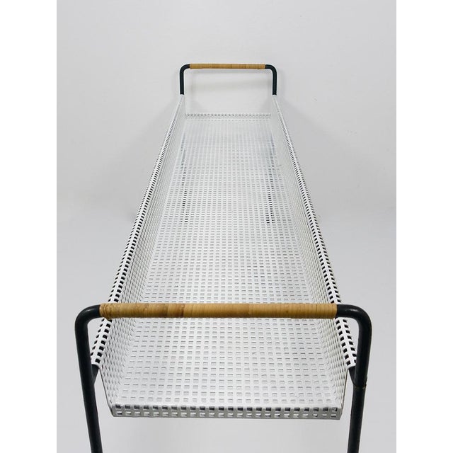 Black Flower Trough in Iron & Wicker attributed to Carl Auböck, 1950s For Sale - Image 8 of 16