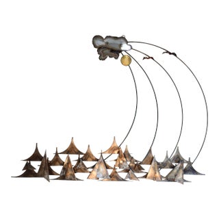 Mid 20th C. Coastal Metal Wall Sculpture by A. J. Stillman For Sale