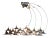 Mixed Metals Wall Sculpture of Racing Sailboats, 1983 For Sale