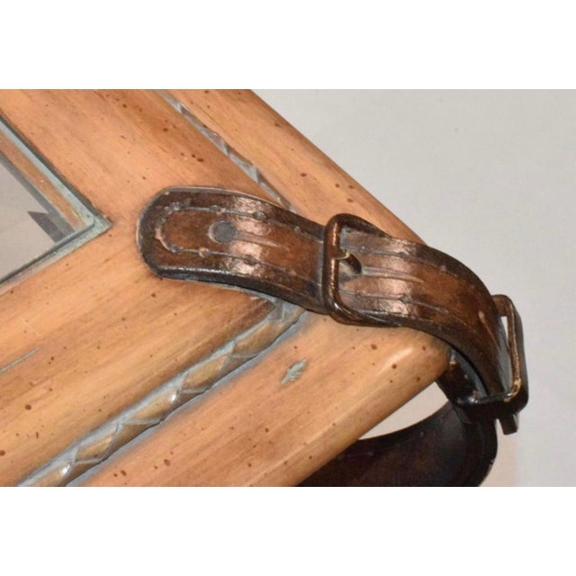Vintage Jacques Adnet for Hermès Style Equestrian Coffee Table For Sale In Houston - Image 6 of 8