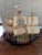 Lovely model of the Mayflower fashioned to be an accent light. Beautiful detail and casts a warm light from the 40w bulb.