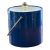 Vintage Blue Ice Bucket With Gold Handle For Sale