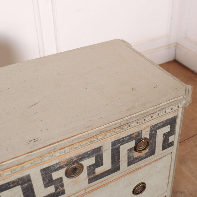 White Swedish Pine 3-Drawer Commodes, Set of 2 For Sale - Image 8 of 14