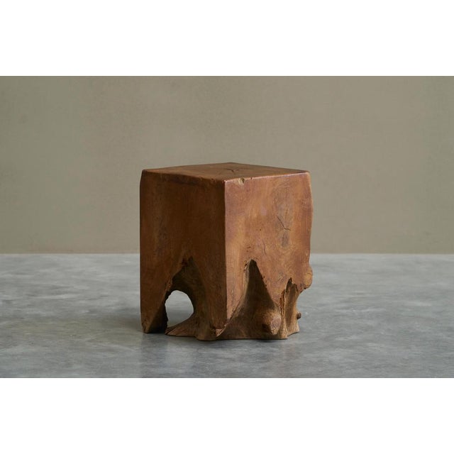 Sculptural Root Stool in Elm, 1970s For Sale - Image 11 of 12