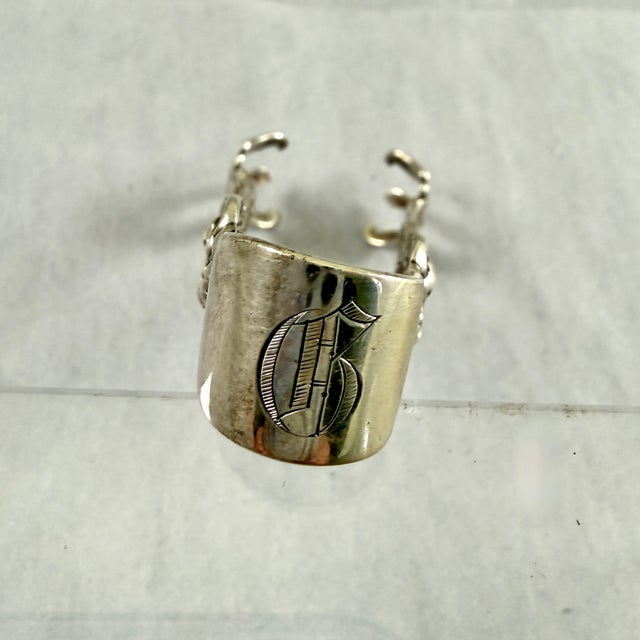 Unger Brothers ‘Douvaine’ Art Nouveau Sterling Silver Sugar Tongs For Sale In Philadelphia - Image 6 of 15