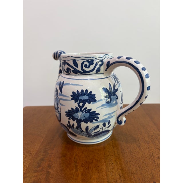 Vintage Oud Delft Colonial Williamsburg Posset Pot Mixing Jug Holland C50 For Sale - Image 10 of 13