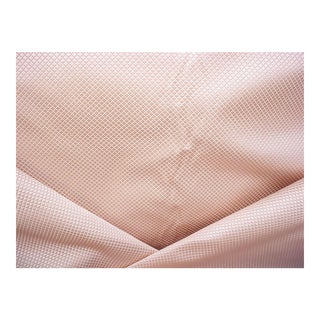 Nancy Corzine Lisweave Blush Pink Metallic Diamond Upholstery Fabric - 2 3/8 Yards For Sale