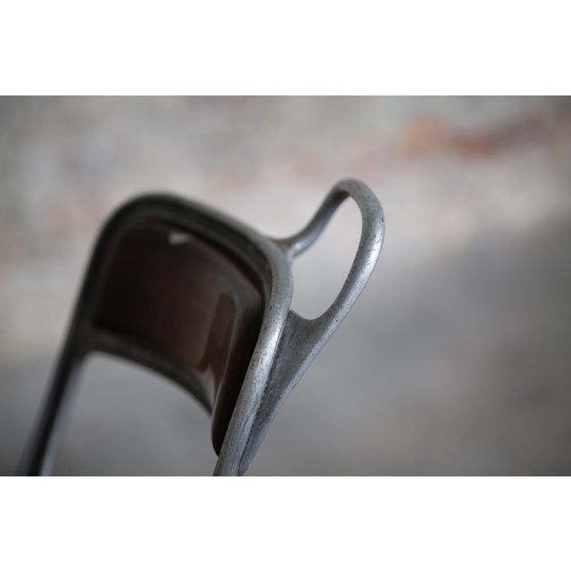Vintage Industrial Tram Chair, 1940s For Sale - Image 17 of 18
