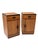 Vintage Art Deco Nightstands in Oak and Ebony by FA. S. Speelman, 1920s, Set of 2 For Sale - Image 12 of 12
