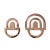 Bronzino Couple Hooks by Alessandro Zambelli for Portego, Set of 2 For Sale - Image 9 of 9