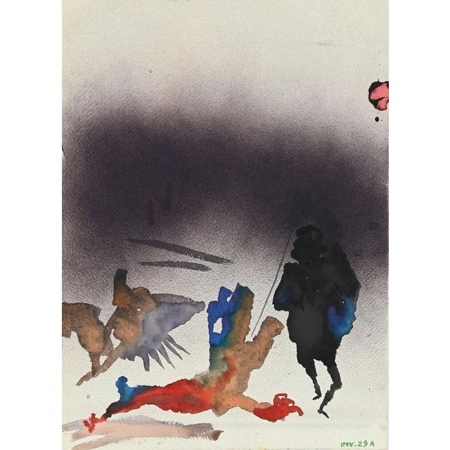 Saint George and the Dragon is an original Contemporary Artwork realized in the 1960s\. Original Colored Lithograph on...