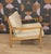 Mid-Century Modern Easy Armchair in Off-White Upholstery and Light Wood, 1960s For Sale - Image 4 of 13