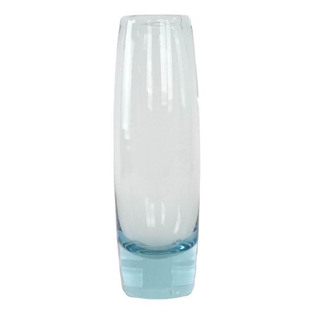 Vintage Danish Glass Vase by Per Lütken for Holmegaard, 1950s For Sale