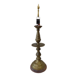 Vintage Brass Candlestick Lamp