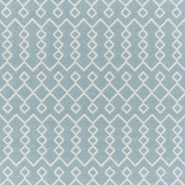 Contemporary Schumacher Bricolette Fabric in Sky For Sale - Image 3 of 3
