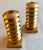 Late 20th Century French Gilt Gold Sculpture Sputnik Space Age Post Modern Pair Candlesticks, c.1980s-1990s For Sale - Image 5 of 9