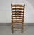 Rustic Oak Farmhouse Ladderback Dining Chairs with Rush Seats, 1960s, Set of 4 For Sale - Image 15 of 18