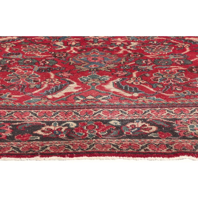 Vintage Persian Mahal Rug - 07'02 X 10'02 For Sale - Image 4 of 9