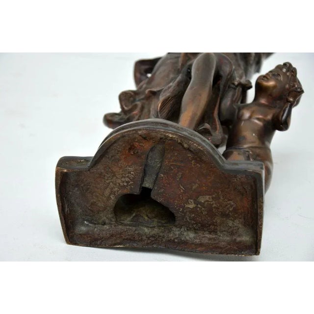 Bronze Sculpture of Woman and Child, 1950s For Sale - Image 12 of 13