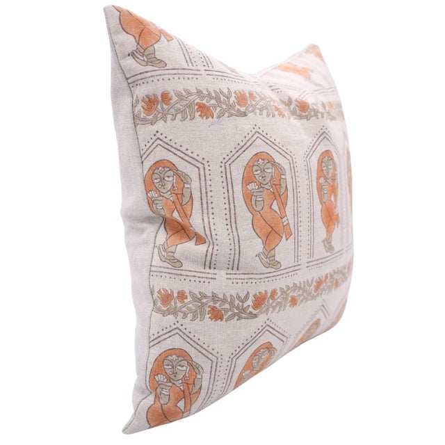 Add a vibrant and artisanal touch to your home with the Fabdivine Sundari block print pillow cover. Handcrafted from soft,...