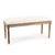 Farmhouse Lille White Cowhide Bench in Oak Frame For Sale - Image 3 of 3