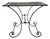 Vintage Wrought Iron and Glass Console Table, France, 1940s For Sale