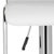 Contemporary Swivel Barstool in White and Chrome For Sale - Image 4 of 6
