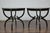 English Midcentury Period Dark Lacquered Side Tables with Neoclassical Accents For Sale - Image 10 of 12