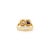 Metal Channel Set Infinity Diamond & Sapphire Bypass Ring Size 6 For Sale - Image 7 of 11