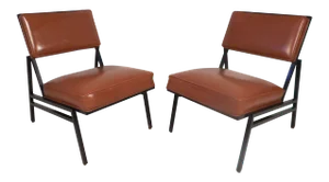 Midcentury Lounge Chairs by Steelcase, a Pair