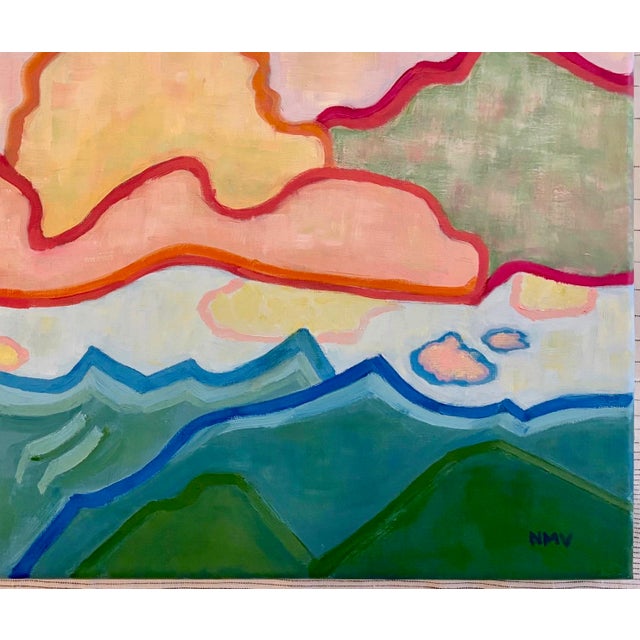 “Vibrant Afternoon” Oil on Linen by Nancy M. Vignola For Sale - Image 4 of 7