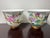 The Pair Kangxi Signed Chinese Famille Rose Flower Wine/tea Cups with Poem are exquisitely hand-painted. Featuring...