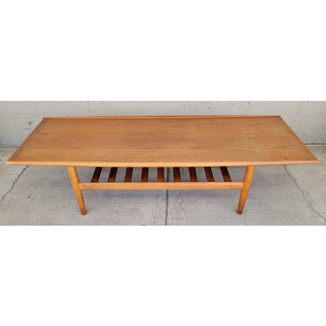 Mid-Century Modern Grete Jalk Teak Danish Modern Coffee Table For Sale - Image 3 of 18