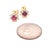 Diamond Sapphire Earrings 14 Karat Yellow Gold 0.66 TCW Certified For Sale - Image 12 of 14