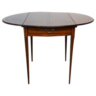 Georgian Sheraton Pembroke Table Drop Leaf, 1790s For Sale