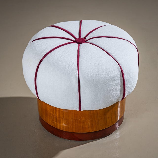 Art Deco Armchairs with Pouf, probably Italy For Sale In New York - Image 6 of 15
