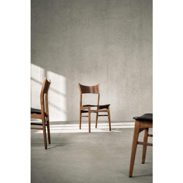 Mid-Century Scandinavian Modern Dining Chairs in Beech and Teak, 1960s, Set of 4 For Sale - Image 10 of 18