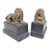 1950s Neoclassical Lion Chalk Sculpture Cat Bookends - Set of 2 For Sale