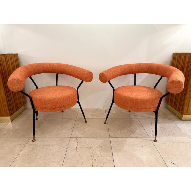 Mid-Century Modern Armchairs by Ipe Bologne, Italy, 1950s For Sale - Image 13 of 13