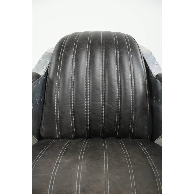 Club Chair in Cowhide Leather with Aluminium For Sale - Image 12 of 14
