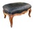 Antique Crocodile Leather French Provincial Footstool Ottoman For Sale - Image 4 of 5
