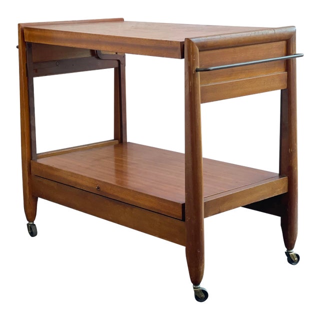 English Metamorphic Drinks Cart or Trolley, Convertible to Occasional Table For Sale