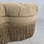 Wood Ethan Allen Animal Print Tufted Quatrefoil Ottoman With Bullion Fringe For Sale - Image 7 of 11