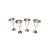 Mid-Century Modern Vintage Mid Century Silver Plated Mini Goblets / Cordials - Set of 4 For Sale - Image 3 of 3