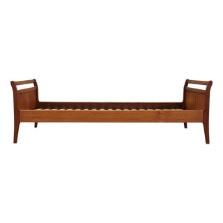 Danish Teak Bed, Denmark, 1970s For Sale