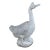 Antique Italian Carved Marble Stone Bird Garden Statue For Sale