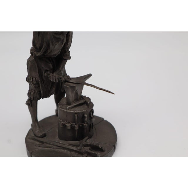 1970s Vintage Pewter Guild Sculptures by Quirin Roth, 1970s, Set of 6 For Sale - Image 5 of 9