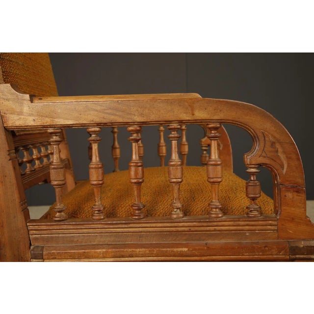 Late 19th Century English Oak Aesthetic Movement Armchair For Sale - Image 12 of 18