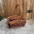 Brown Large Hand Woven Branch Basket For Sale - Image 8 of 8