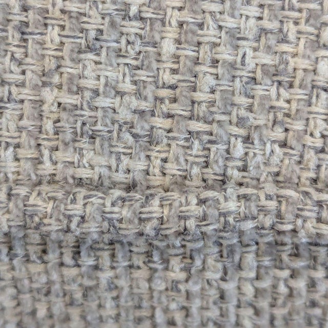 Gray Macy’s Maylah Modern Light Gray Swivel Lounge Chair With Curved Back For Sale - Image 8 of 9